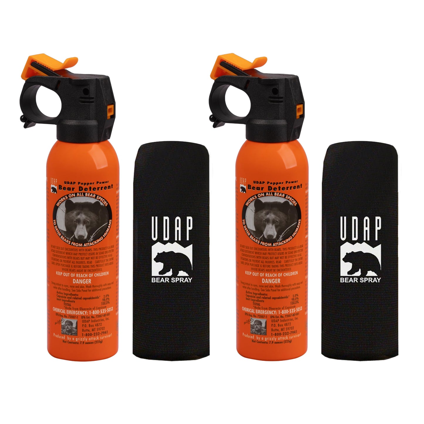 UDAP Pepper Power Bear Spray Self Defense Deterrent