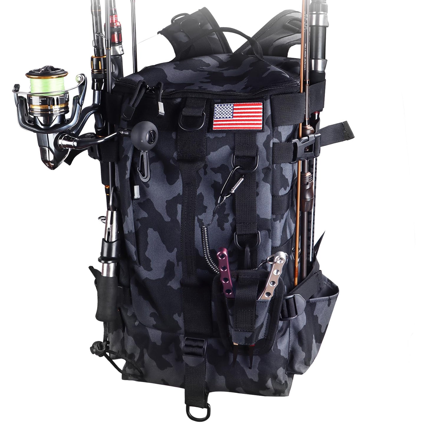 MoiShow Fishing Backpack Tackle Bag