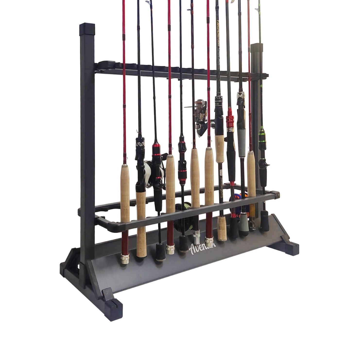Aventik Fishing Rod Rack Gunsmoke 12&24 Rods Aluminum