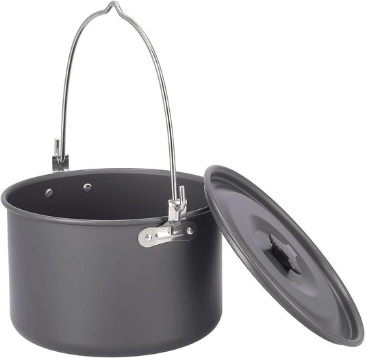 MyLifeUNIT Camping Pot Cookware Portable Cooking Pot for Outdoor Camping Hiking 5-Quart