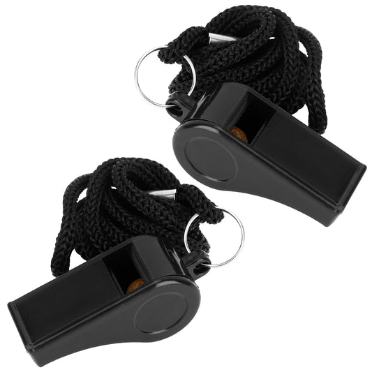Whistle Whistle for Coaches 2 Pack Plastic Whistles for Adults Coach Whistles with Lanyard Referee Whistle Loud Crisp Sound Whistle Emergency for Teacher Polices Officials Sport Training Lifeguard