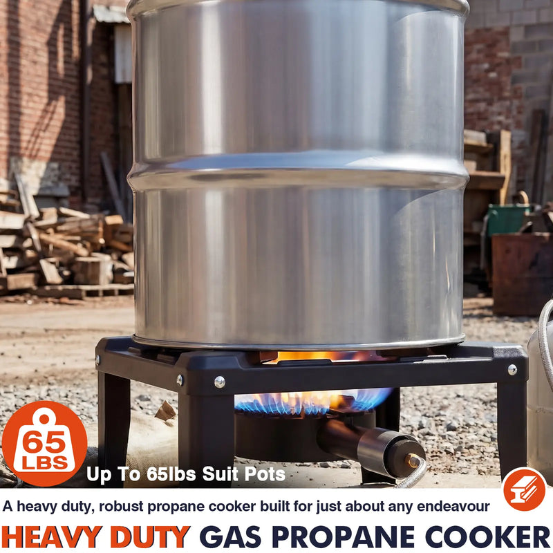 High-Pressure Single Propane Burner 60K/120K BTU photo 10