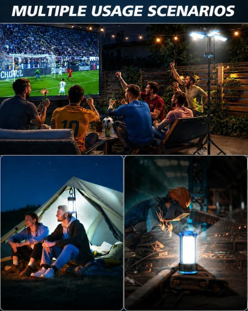 Rechargeable Camping Light with Stand, 4100 Lumens, 4 Heads photo 8