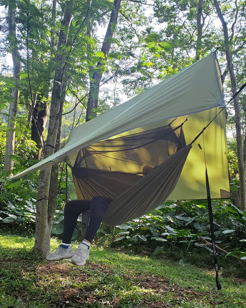 Camping Hammock with Bug Net and Rain Fly, Single or Double photo 17