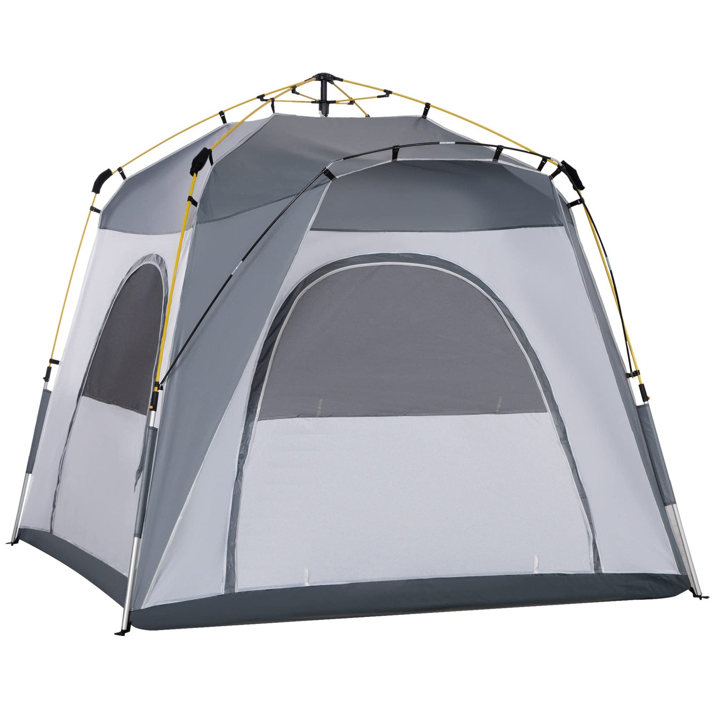 Outsunny Camping Tents 4 Person Pop Up Tent Quick Setup