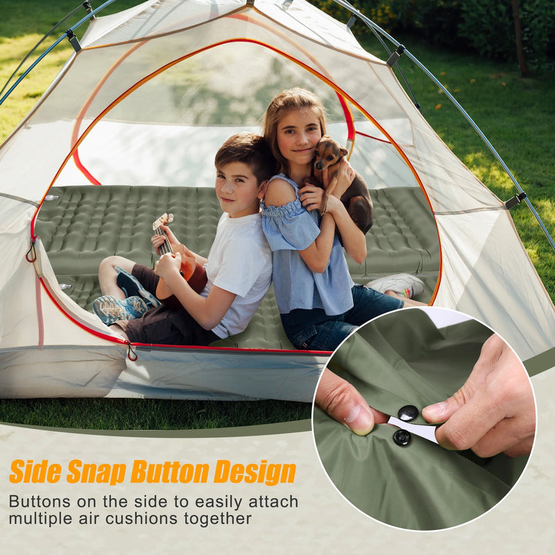 Electric Self Inflating Sleeping Pad with Pillow, 4.72 in Thick photo 4