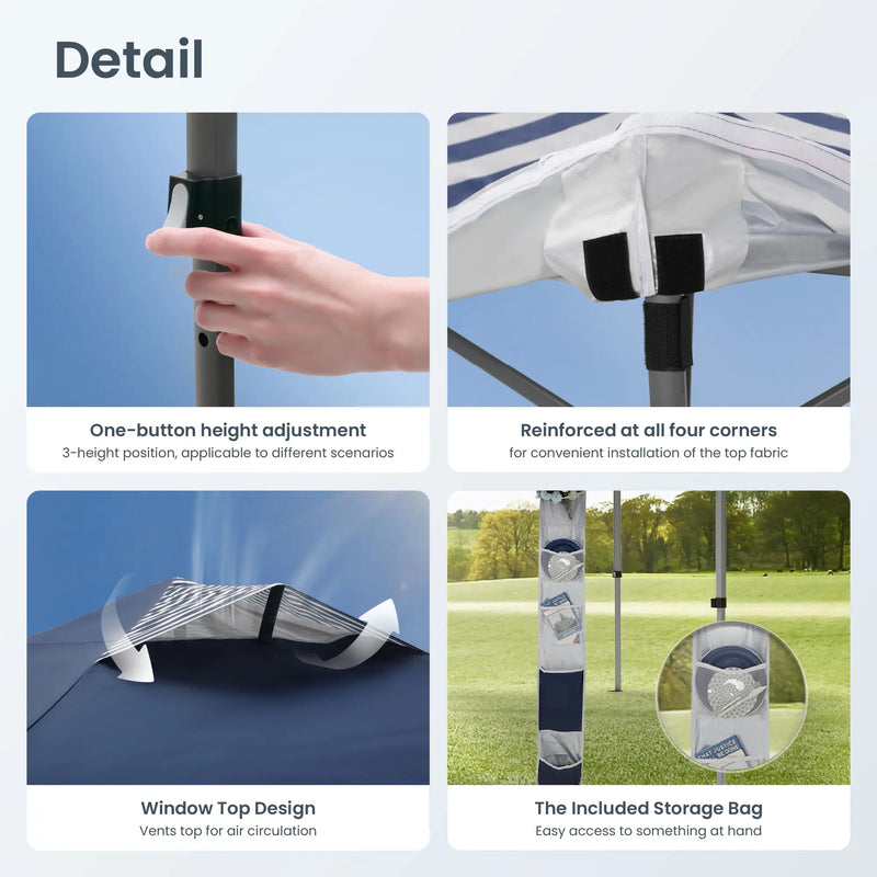 10x10 ft Pop-Up Canopy with Wheeled Bag photo 4
