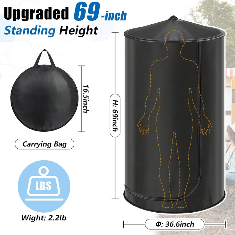 69 in Pop Up Privacy Tent for Car Camping, Shower and Toilet photo 2