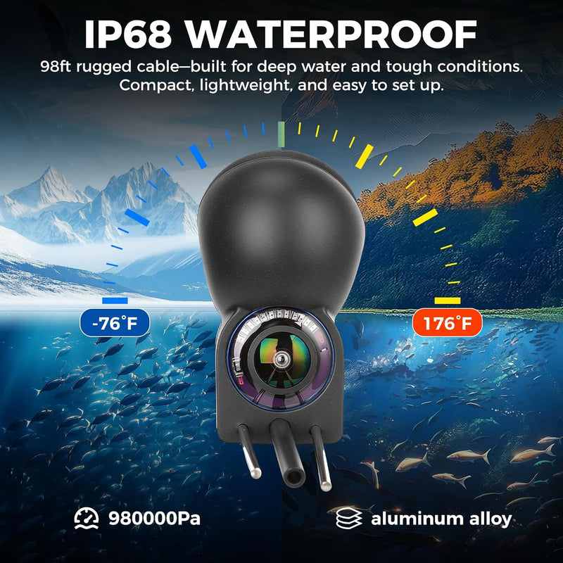 Underwater Fishing Camera with 98 ft Cable, IR Night Vision photo 5