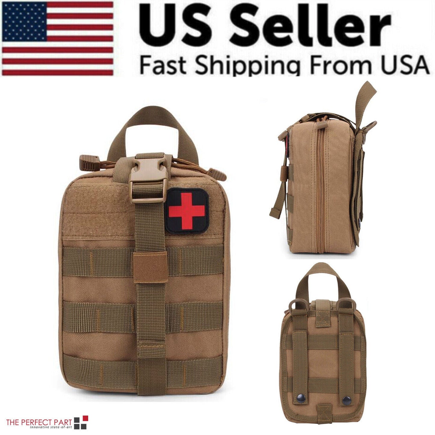 Tactical First Aid Kit Medical Molle Rip Away EMT IFAK