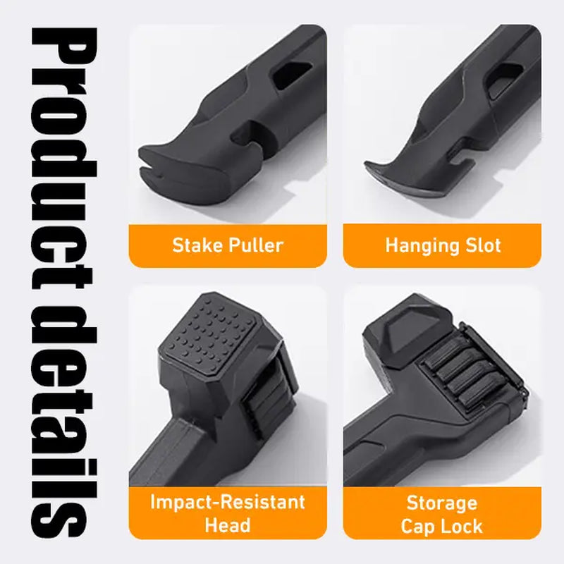 2-in-1 Tent Stake Hammer with Stake Puller photo 7