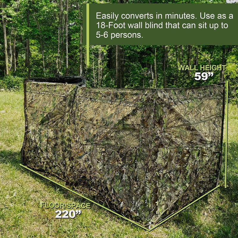 See-Through Pop Up Hunting Blind, 2-3 Person Ground Blind photo 5