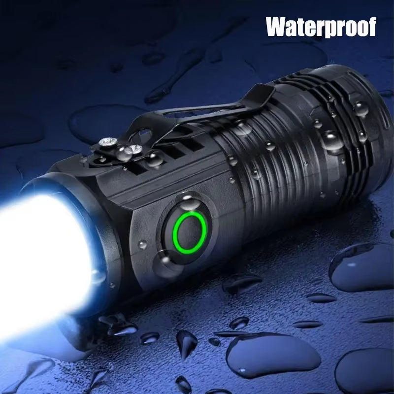 Mini Tactical Flashlight, 3-Core LED Rechargeable photo 4
