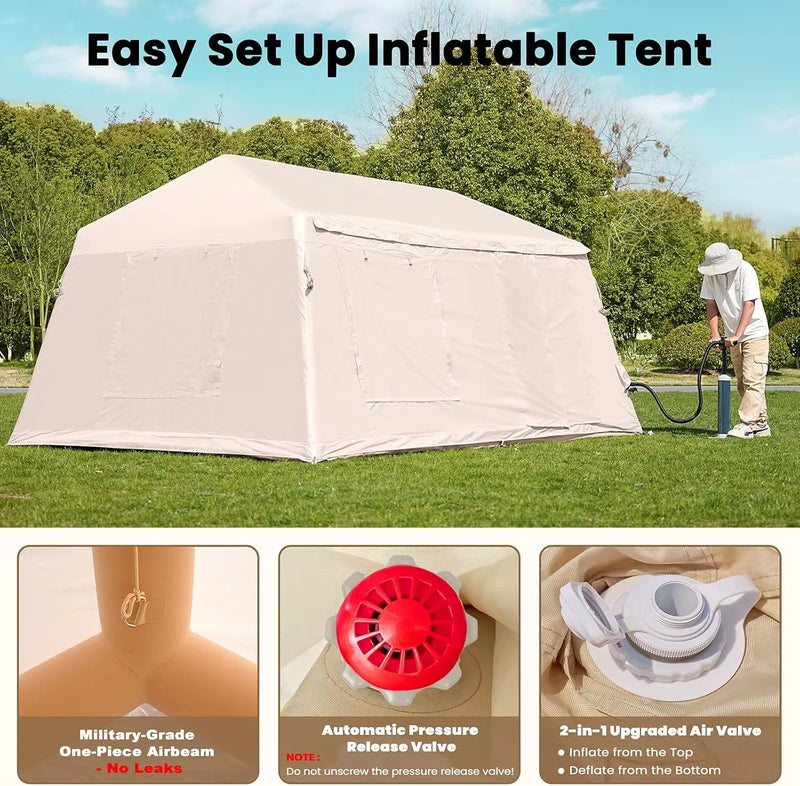 Docred Inflatable 6-8 Person 4-Season Camping Tent photo 6
