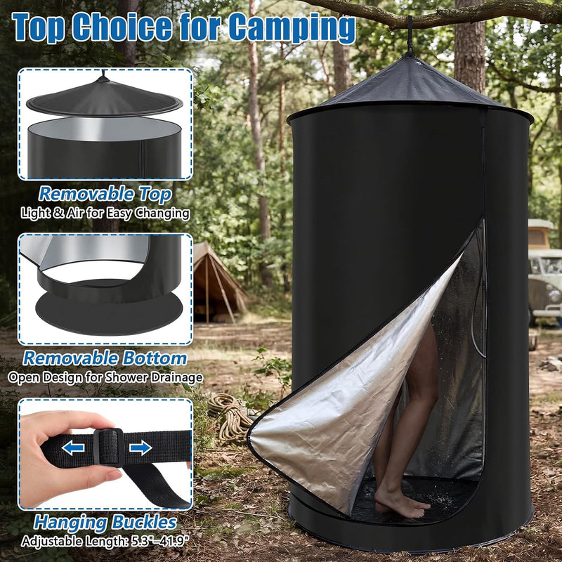 69 in Pop Up Privacy Tent for Car Camping, Shower and Toilet photo 4