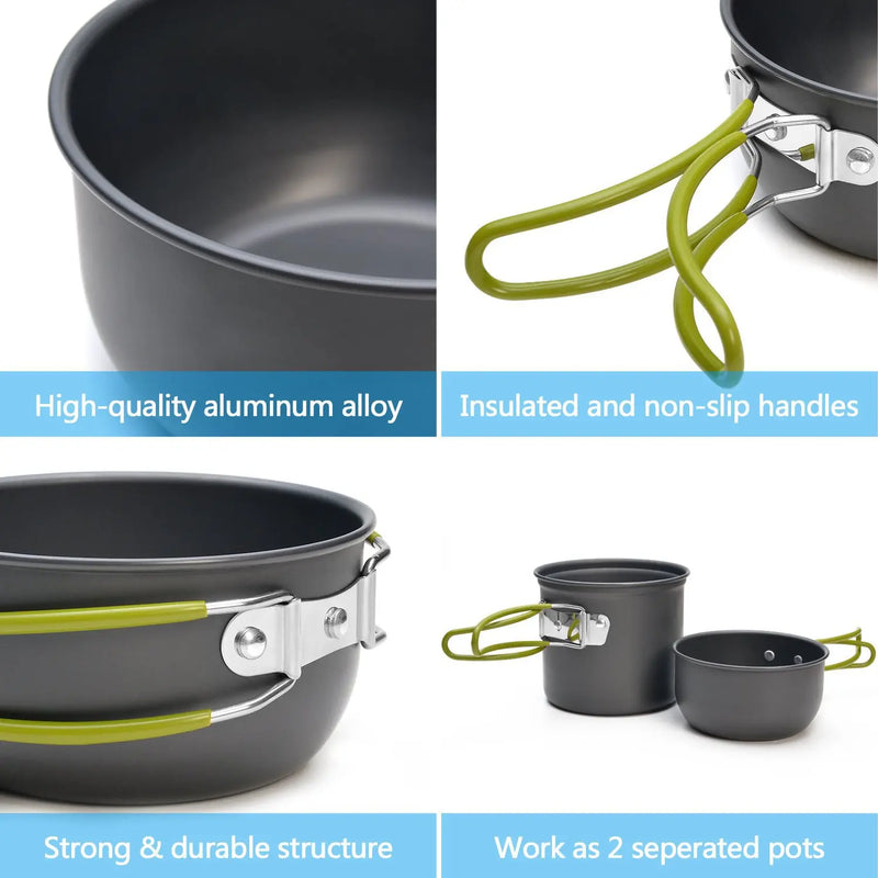 Portable Camping Cookware Set with Stove photo 7