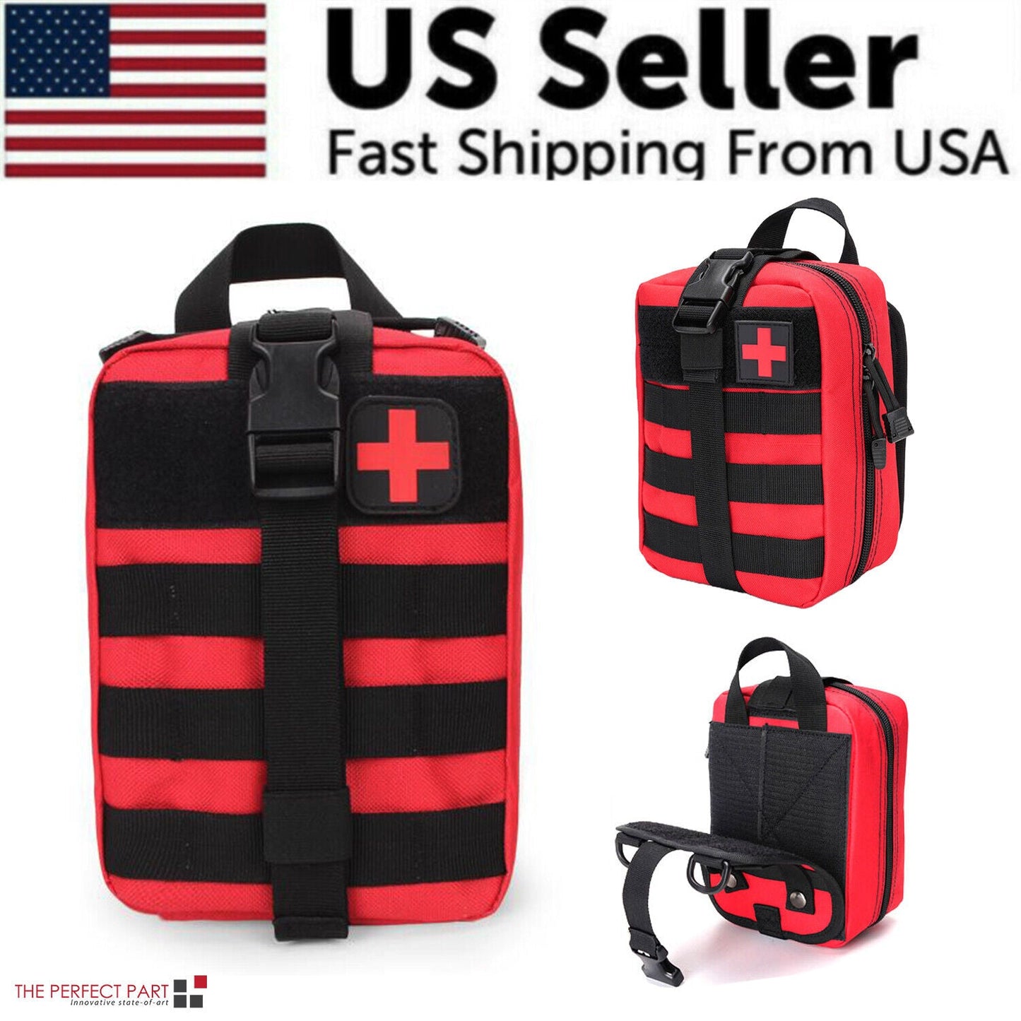 Tactical First Aid Kit Medical Molle Rip Away EMT IFAK