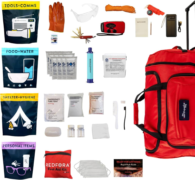 Complete Earthquake Bag - 3 Day Emergency Kit photo 2