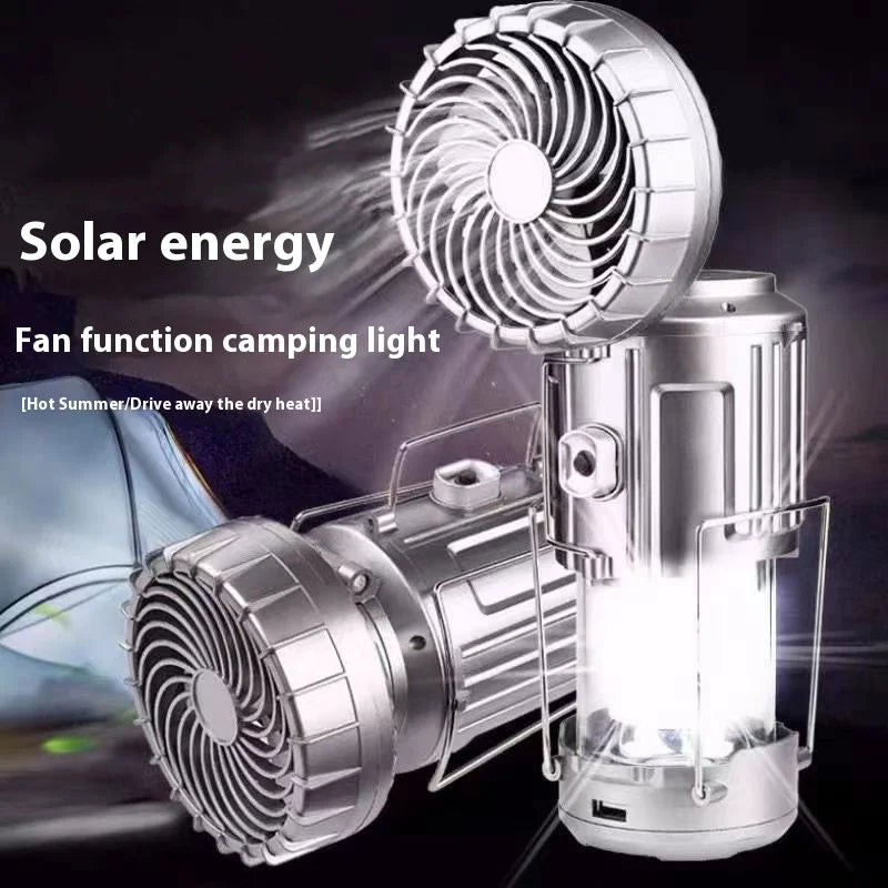 Solar Camping Lantern with Built-In Fan photo 4