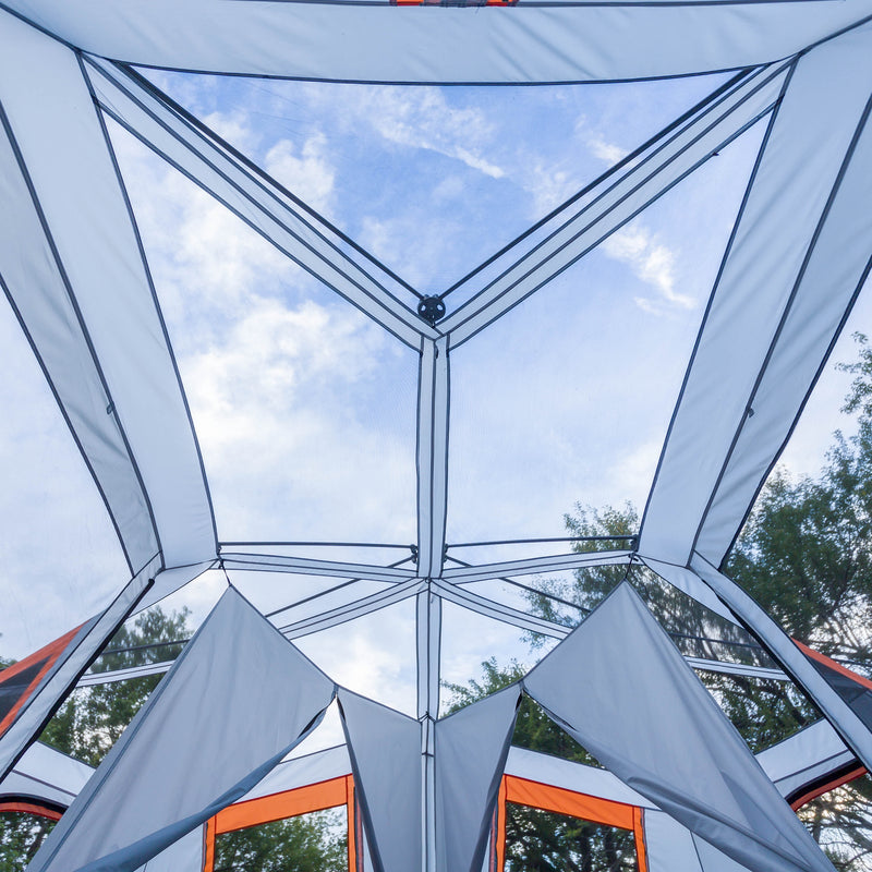 12-Person 3-Room Instant Cabin Tent with Screen Room photo 10