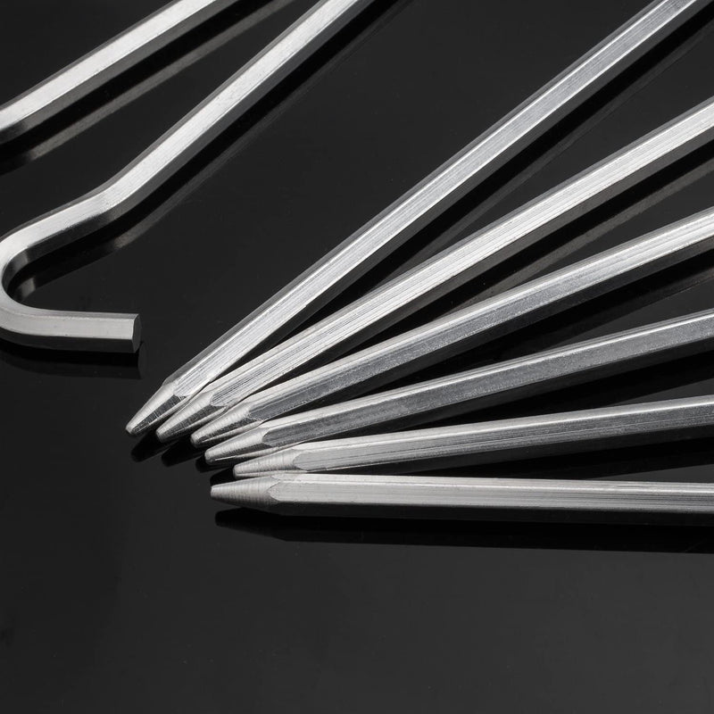 Aluminium Tent Pegs with Hook, 7 in photo 4