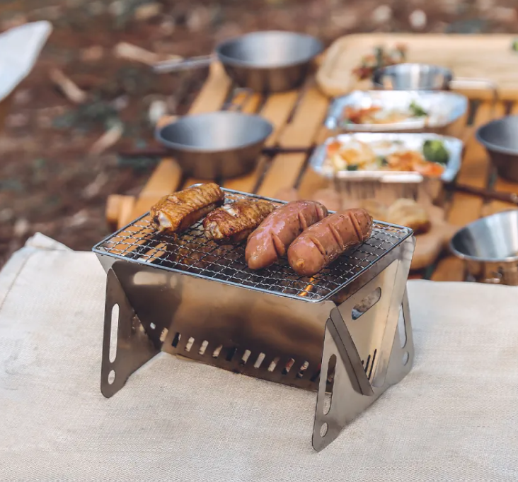 Foldable Outdoor Stainless Steel Stove Grill photo 6