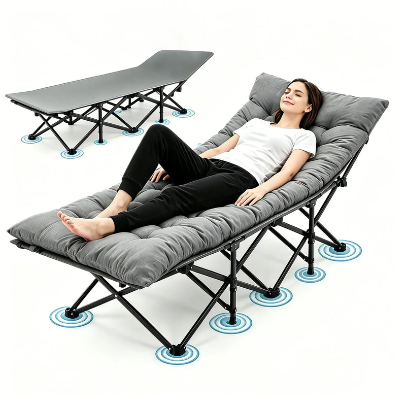 Folding Double Camping Daybed Lounger with Cushion photo 6