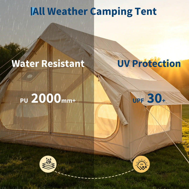 4-6 Person Inflatable Tent with Stove Jack photo 7