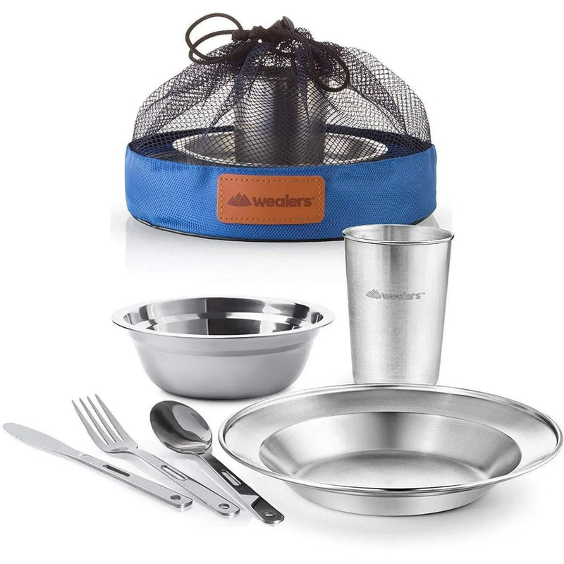 Stainless Steel Camping Mess Kit Dish Set photo 4