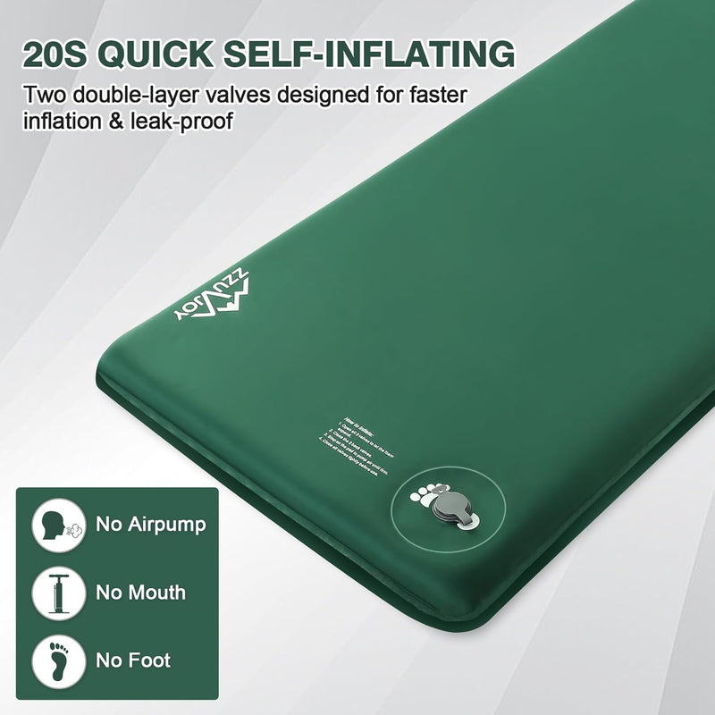 Memory Foam Self Inflating Sleeping Pad, 3.1 in Thick, R-9.5 photo 2