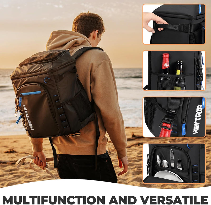 Insulated Backpack Cooler, 36 or 54 Cans, Leakproof photo 14