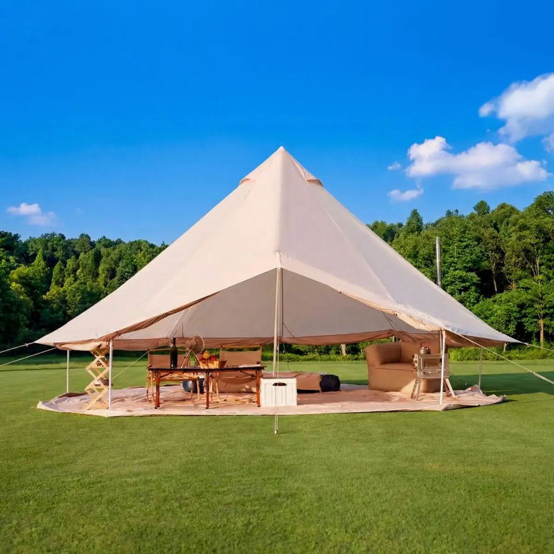 16.4 ft Bell Tent with Stove Jack, Sleeps 10 photo 5