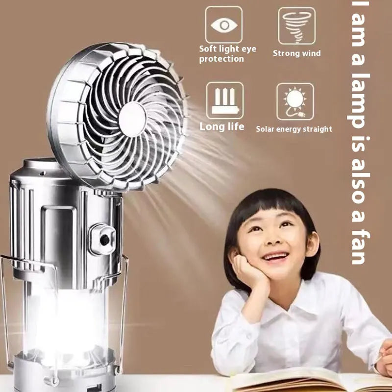 Solar Camping Lantern with Built-In Fan photo 5