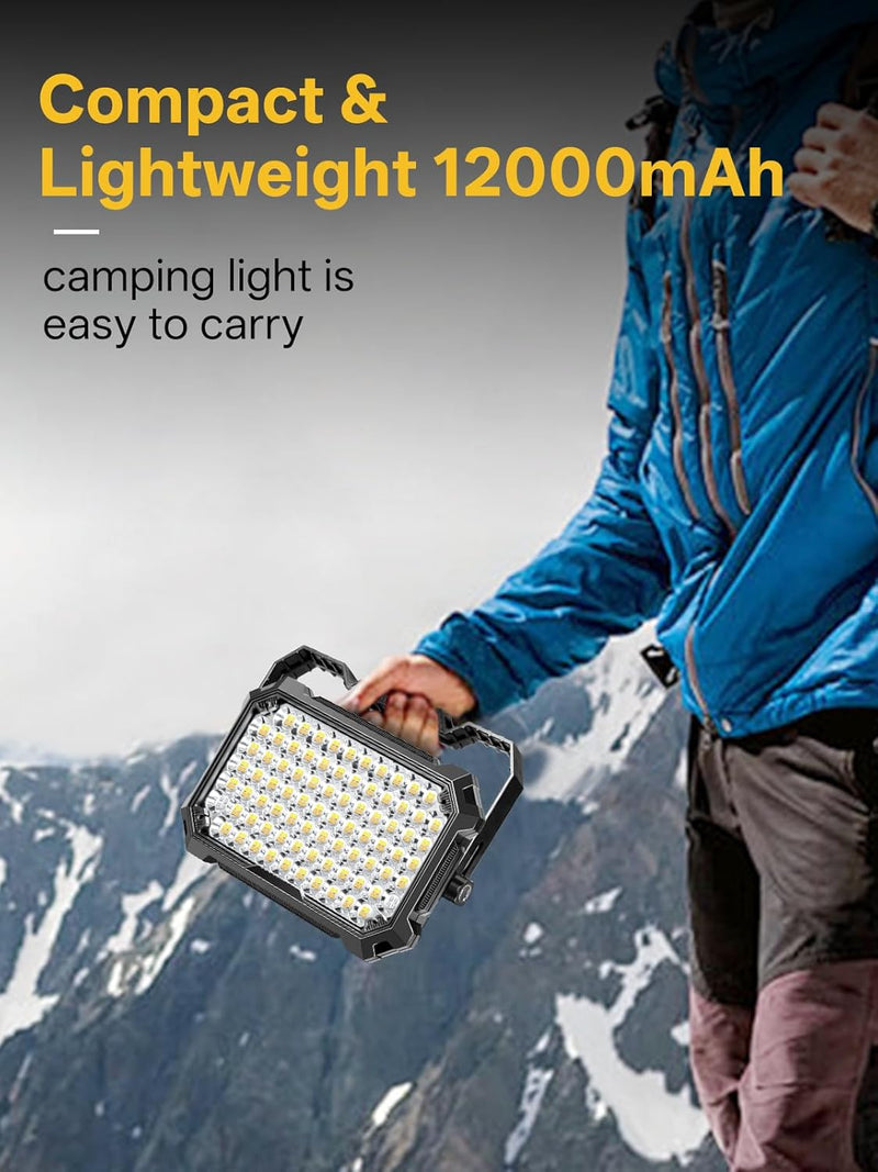 Rechargeable LED Work Light, 10,000 Lumens, 13000mAh Power Bank photo 7