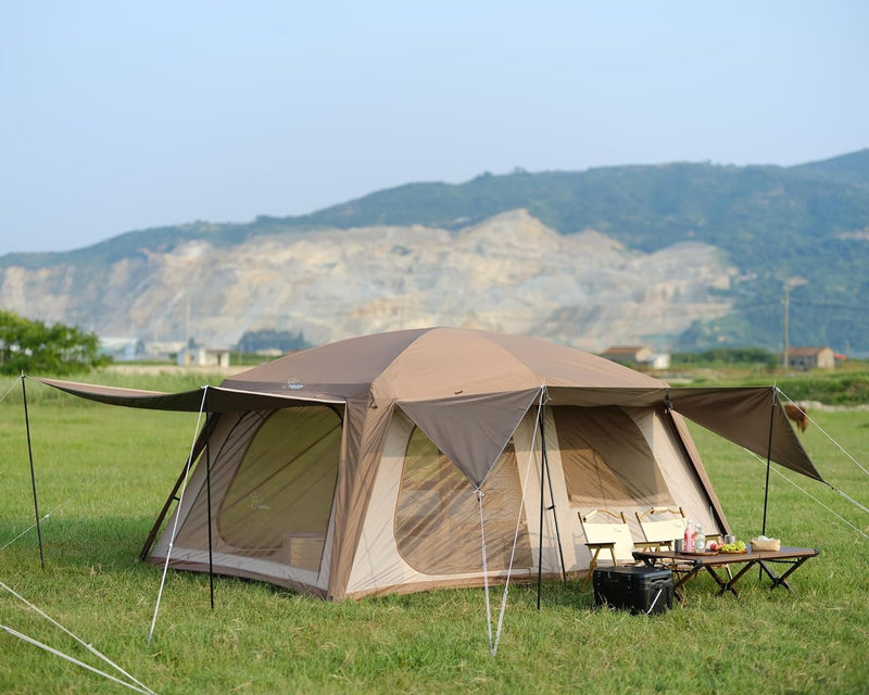 8-10 Person 2-Room Family Camping Tent photo 6