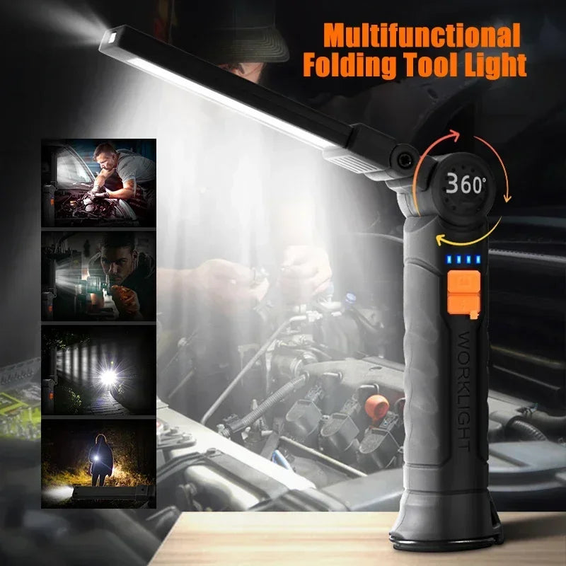 Magnetic COB Work Light, Rechargeable LED Lamp photo 7