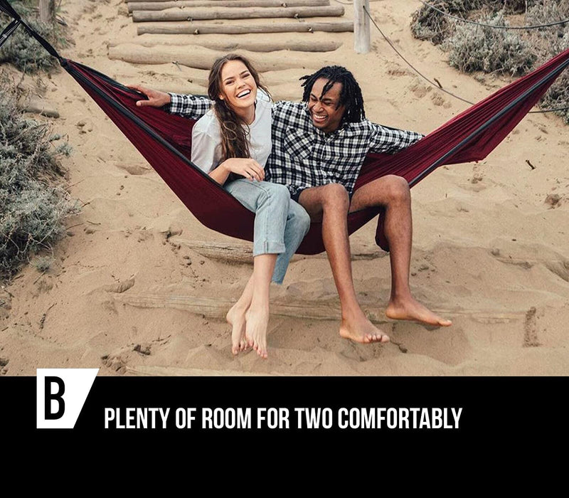 Double Camping Hammock, 10 x 6 ft, 500 lb Capacity photo 2