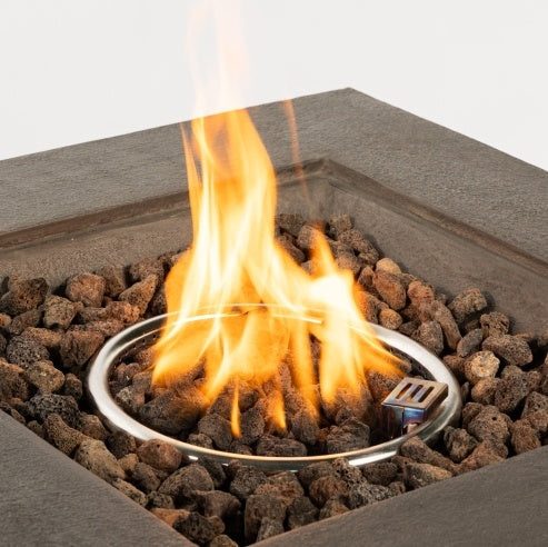 Outdoor Propane Fire Pit Table 28-inch Imitation Stone photo 3