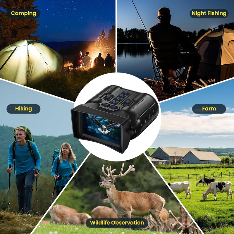 Night Vision Binoculars for Adults, 4K Video, 1000 ft Range photo 7