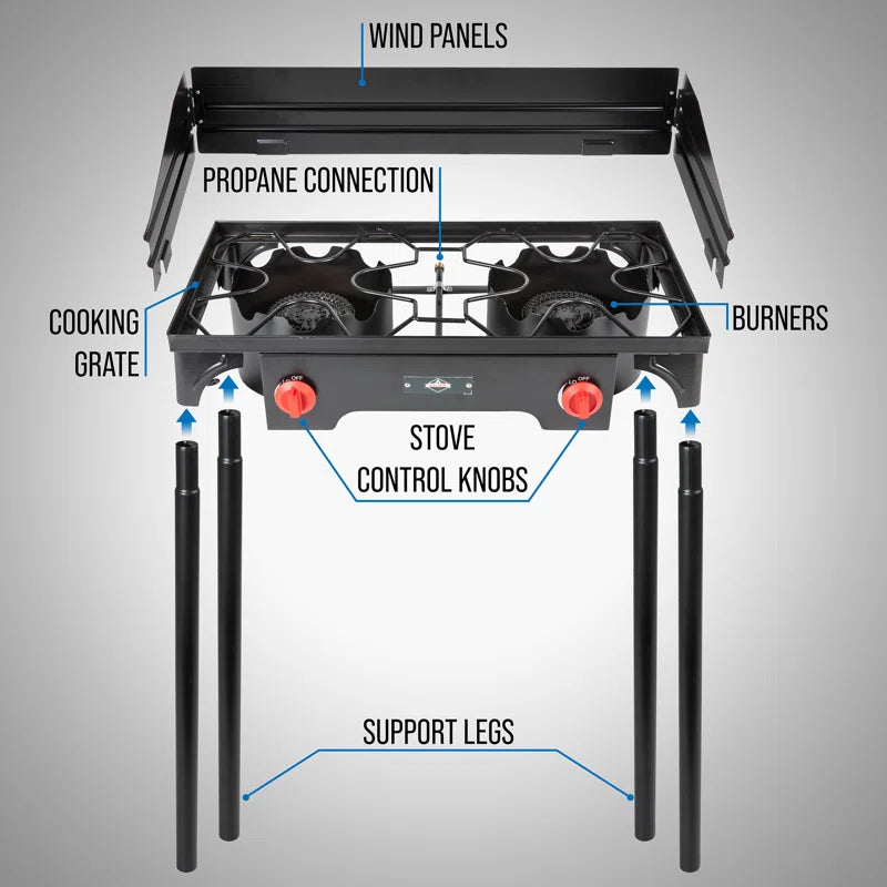 2-Burner Propane Camp Stove photo 4