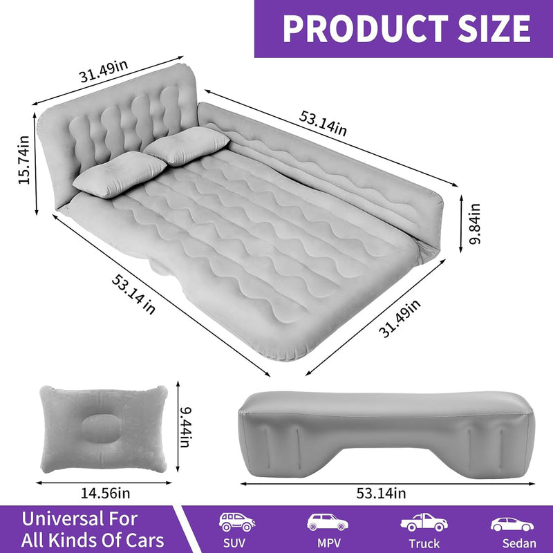 SUV Air Mattress with Pump, Inflatable Car Camping Bed photo 4