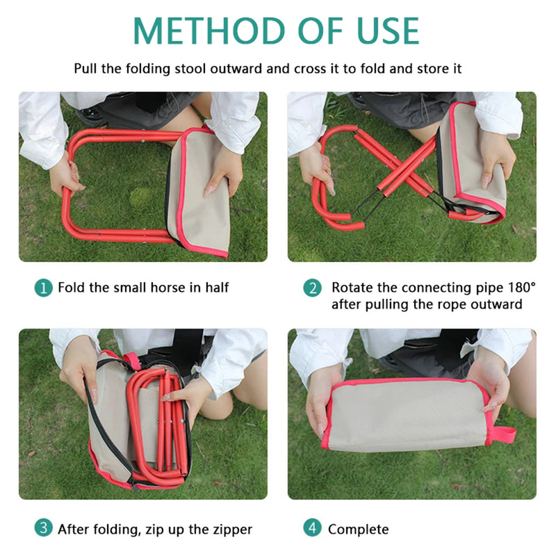 Folding Camping Stool with Storage Bag photo 6