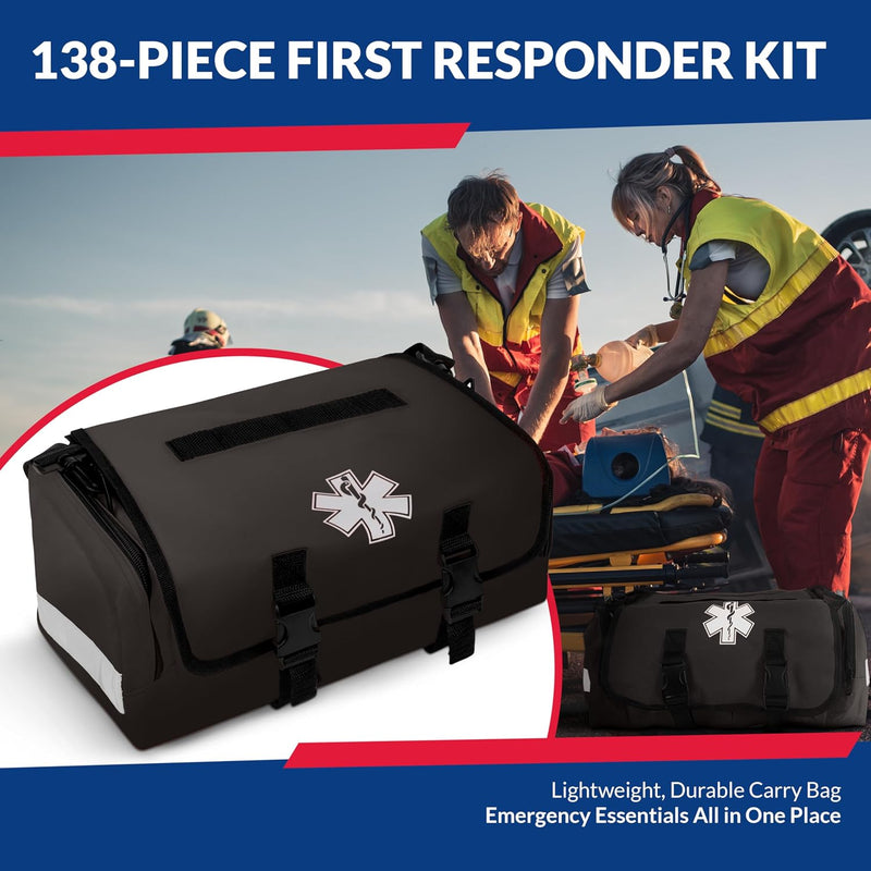 First Responder Trauma First Aid Kit, Fully Stocked Bag photo 7