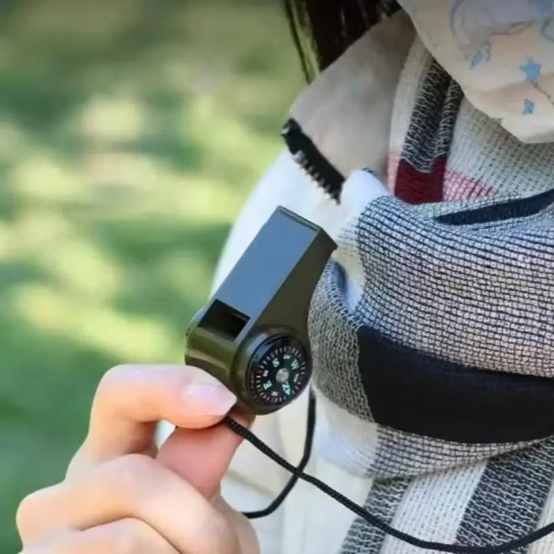 Emergency Survival Whistle with Compass and Thermometer photo 3
