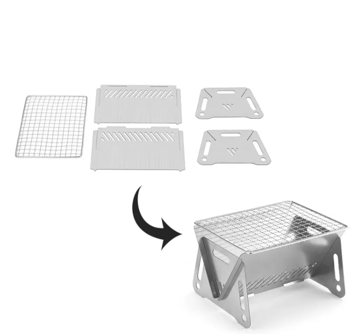 Foldable Outdoor Stainless Steel Stove Grill photo 3