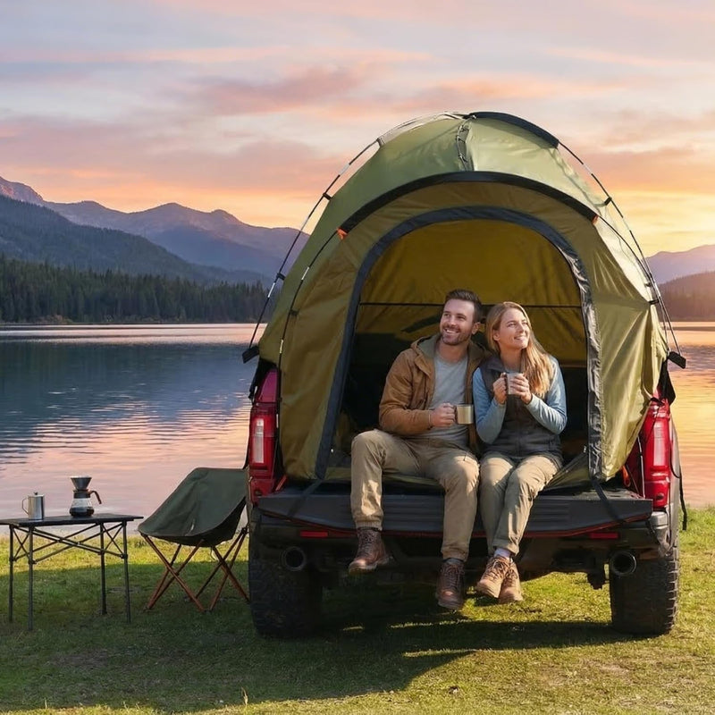 Truck Bed Tent for 2, Waterproof with Rainfly and Power Tunnel photo 6