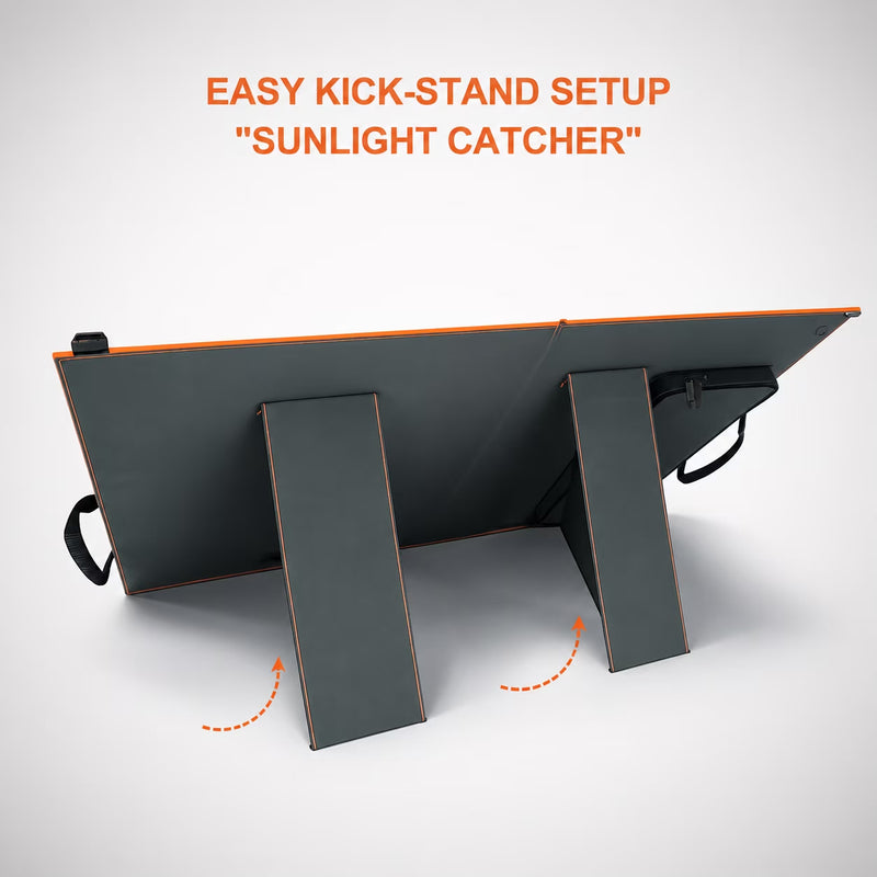 100W Portable Solar Panel, Foldable ETFE for Power Stations photo 8