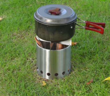 Outdoor Stainless Steel Fire Pit, Lightweight Camping photo 2