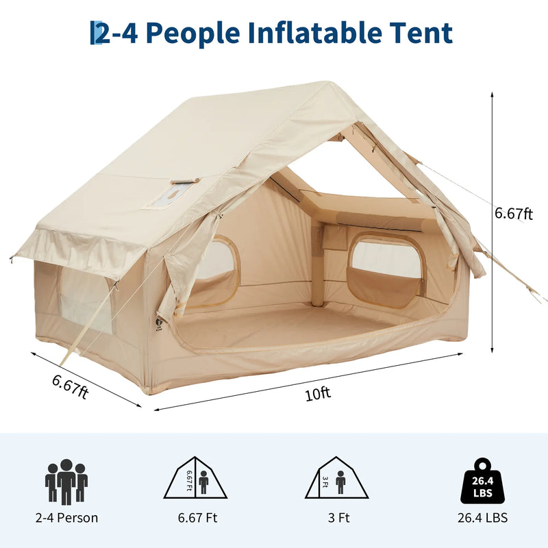 4-6 Person Inflatable Tent with Stove Jack photo 5