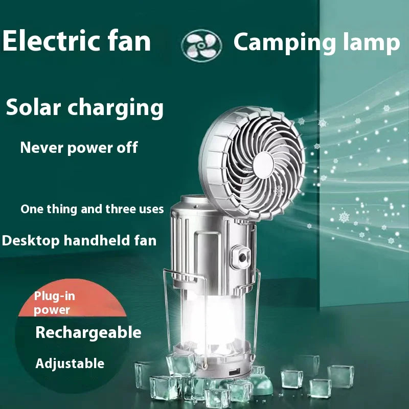Solar Camping Lantern with Built-In Fan photo 8